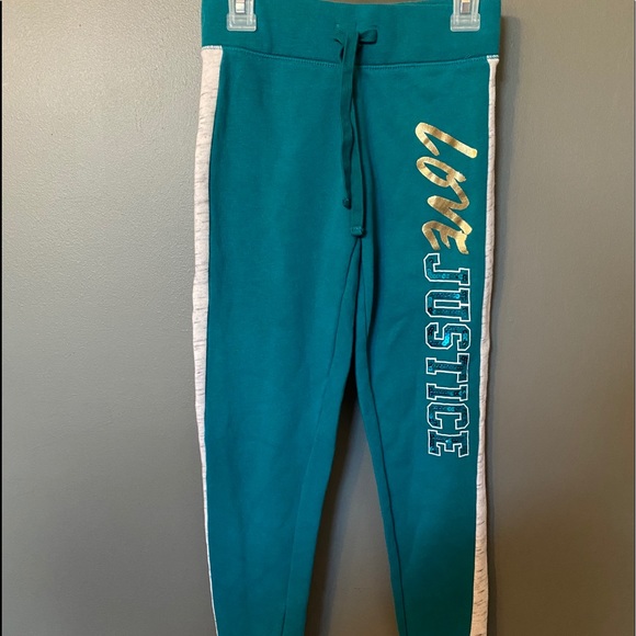 Justice joggers sweat pants girls size 7 - Picture 1 of 5
